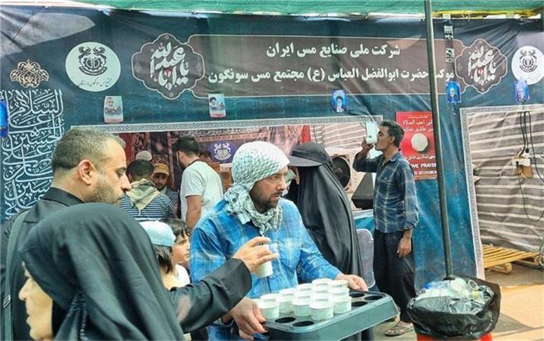 خدمت‌رسانی ۴ موکب شرکت ملی صنایع مس ایران به زوار حضرت اباعبدالله الحسین (ع)