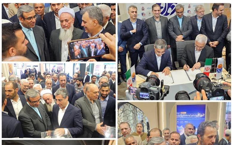 بازدید استاندار خراسان رضوی از غرفه مجتمع سنگان در نمایشگاه مشهد اینوکس